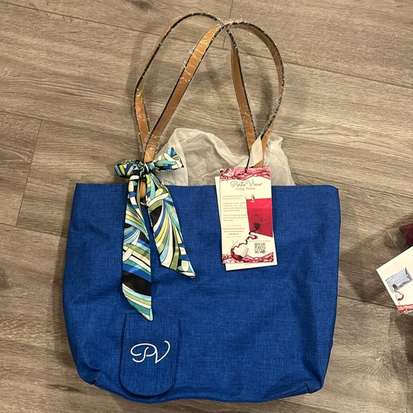 Porto Vino City Tote with Ice Pack & (2) Packs of 4 Refill Packs NWT - Picture 2 of 15
